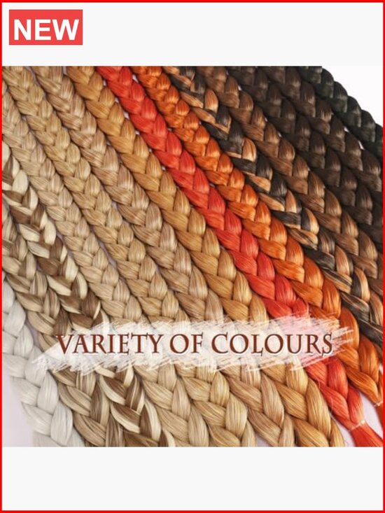Long Braid Ponytail Extension with Hair Tie Straight Wrap Around Hair Extensions main image 6